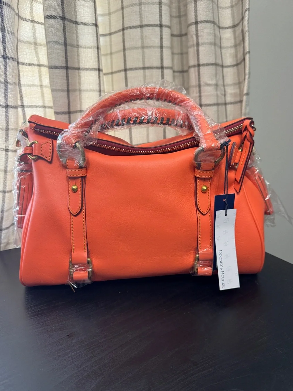 Dooney & Bourke Salmon Florentine Leather Satchel